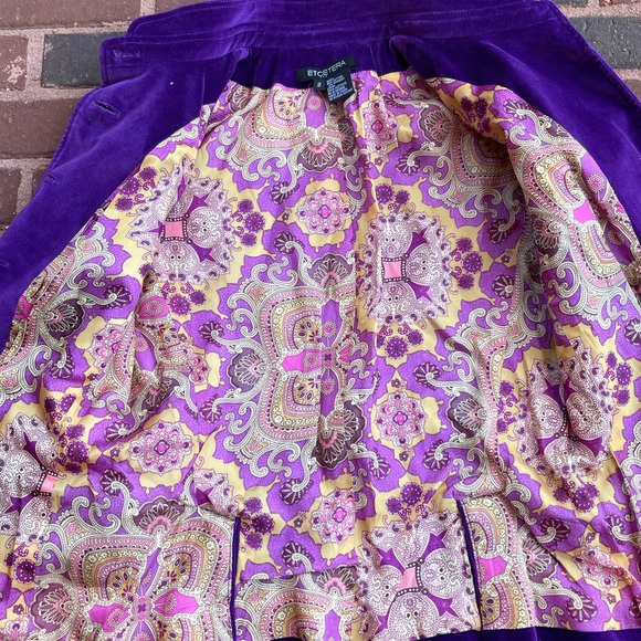 Purple button down blazer - Picture 3 of 11